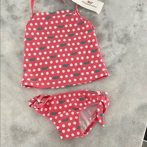 Vineyard Vines Whale Dot Print Tankini/Swim Set Size 2T NWT $55